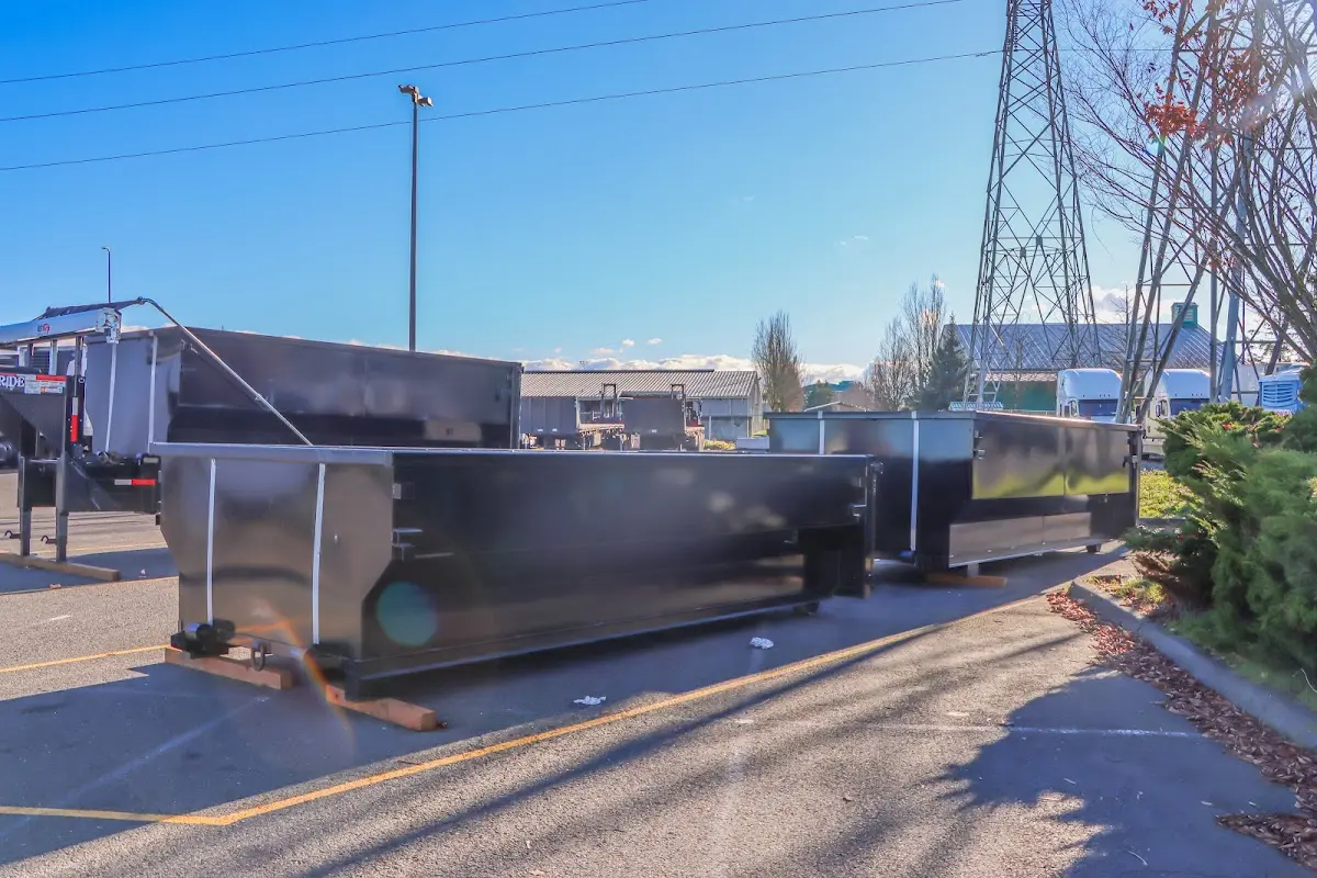 Roll-off dumpster ready for waste disposal at job site for Roofing Dumpster Rental in Putnam Valley